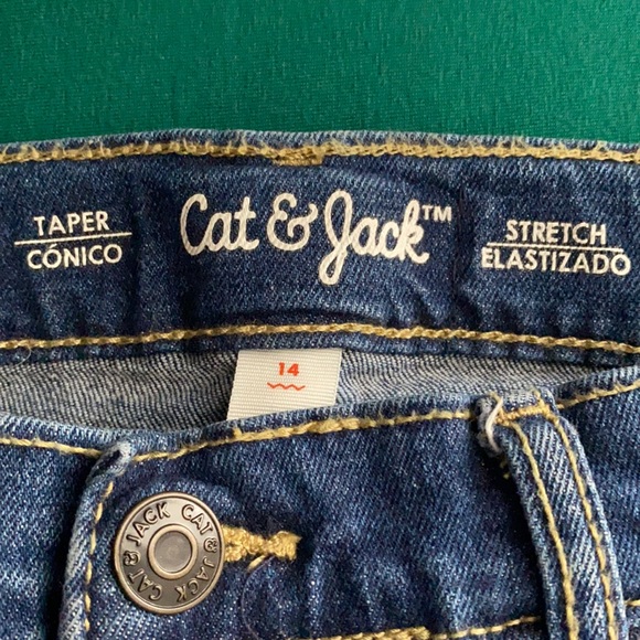 Set of 2 “Cat & Jack” Size 14 Jeans 👖Like New - Picture 15 of 16